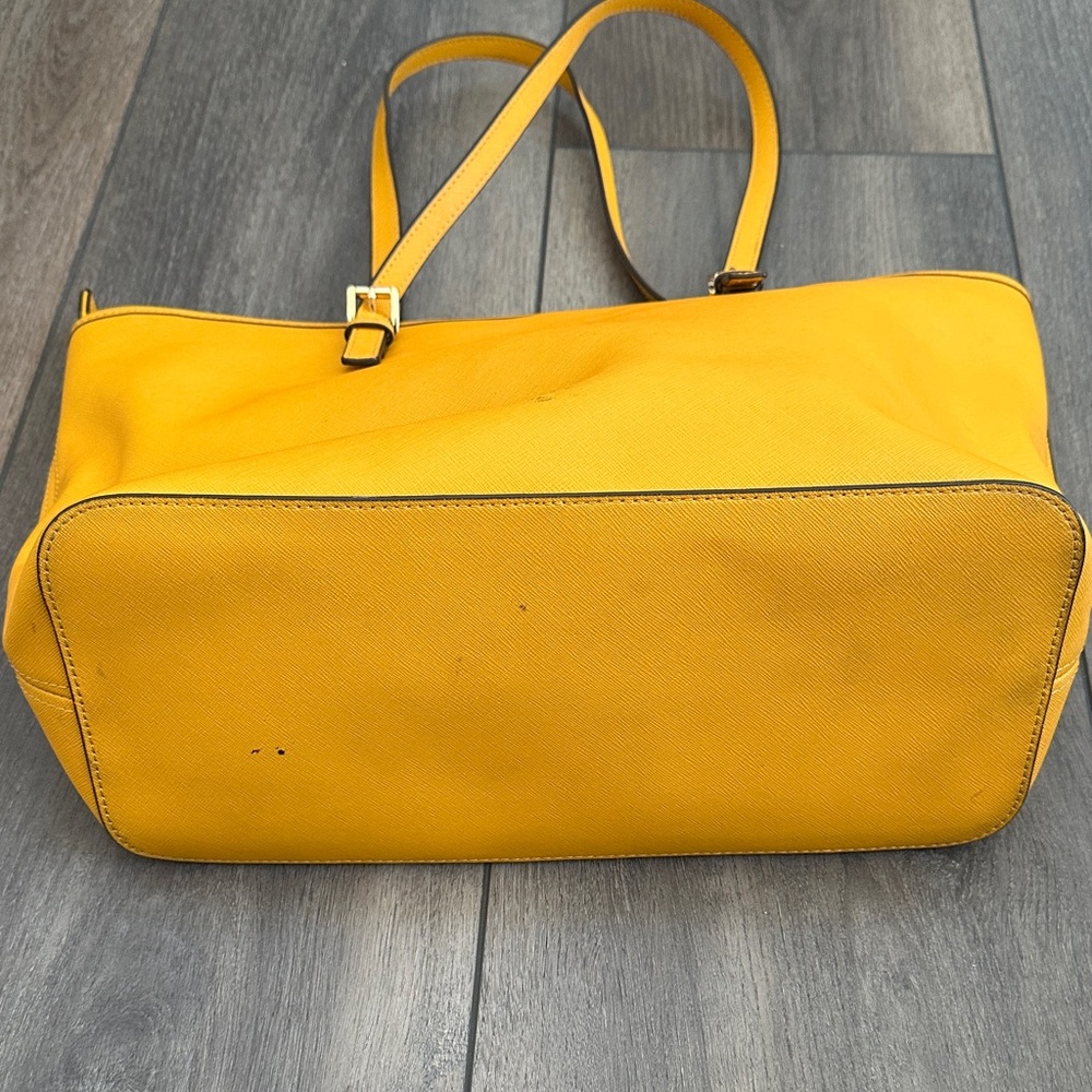 Michael Kors Bright Yellow Saffiano Leather Tote - Picture 6 of 6